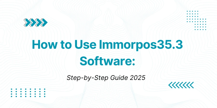 How to Use Immorpos35.3 Software Step-by-Step